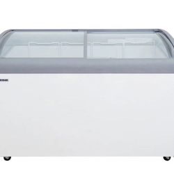 Curved Sliding Top Display Ice Cream Freezer