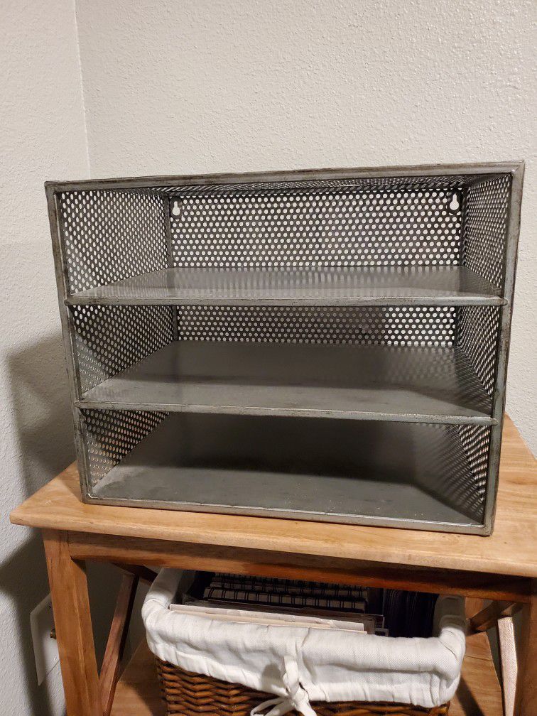 3 Shelf File Holder - Metal
