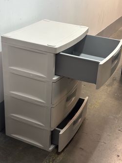 Sterlite 4-Drawer Plastic Chest