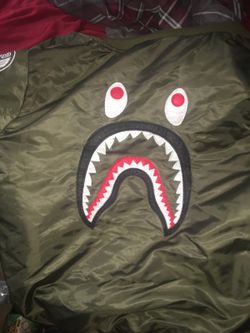 Bape bomber jacket size large