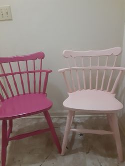 2 pretty chairs....$ 12 both. medium