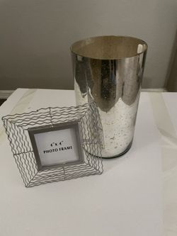 10” Table decor with photo frame set