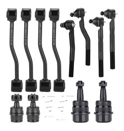 Front Outer Tie Rods + Front & Rear Sway Bars + Upper Lower Ball Joints Suspension Kit Replacement for 1 2001 2002 2003 2004 Jeep Grand Cherok