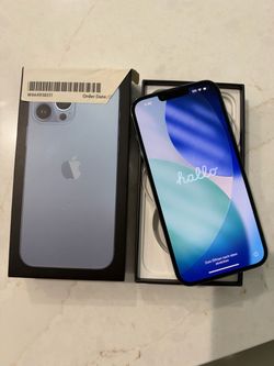 iPhone 13 Pro Max , Inlocked– 256GB – Blue – $480