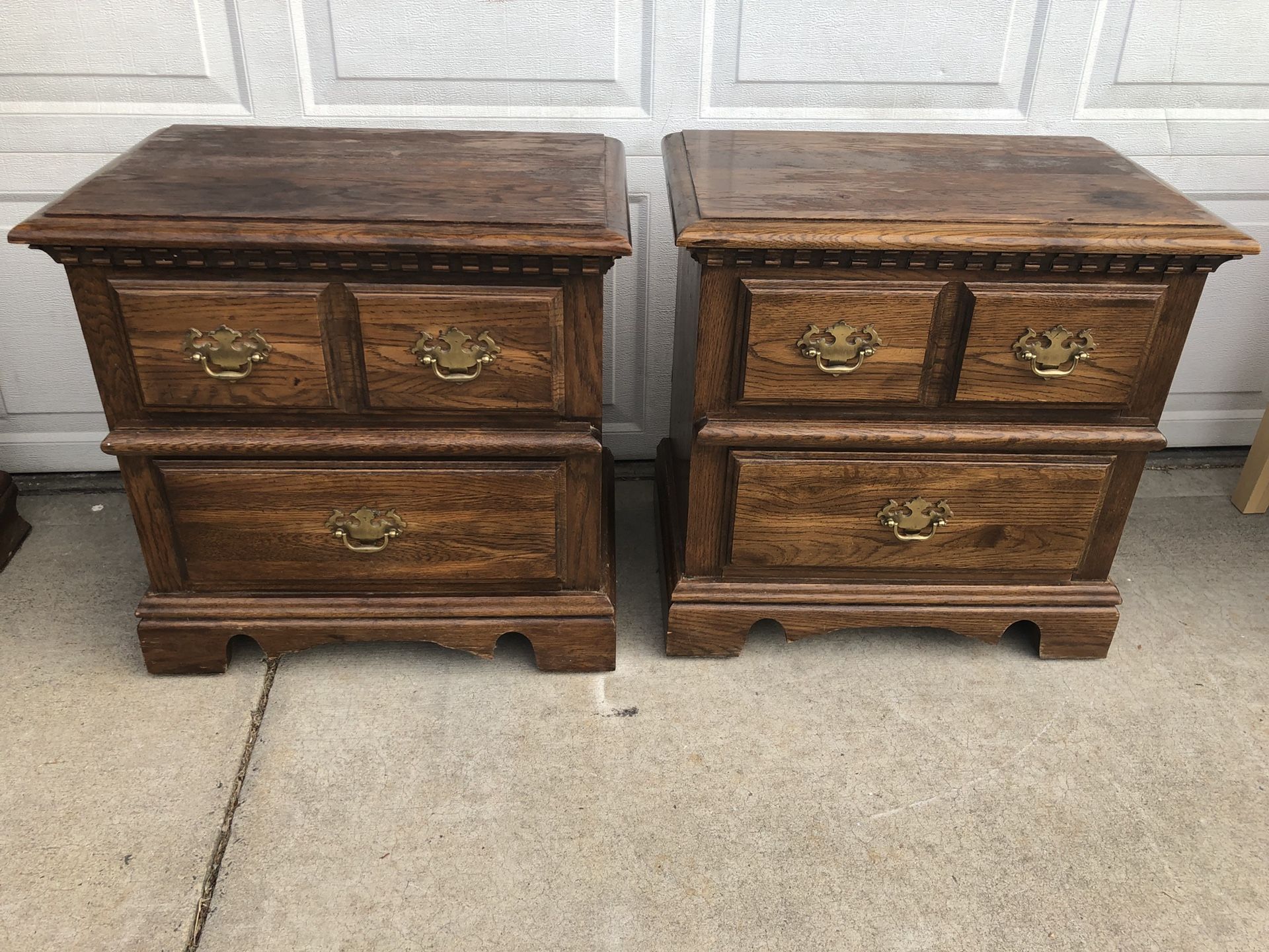 Kincaid Furniture Solid Wood Matching Nightstands