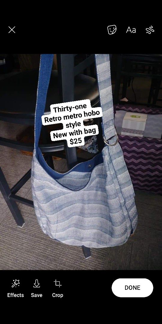 Thirty-one Retro Metro Hobo Style Cloth Purse