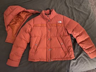 The North Face Orange Puffer