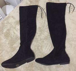 Black Suede Over the Knee Boots (Women’s Size 8)