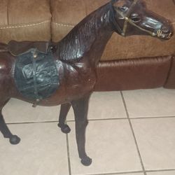 Vintage Leather Horse 