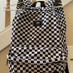 Vans Black And White Checkered Backpack