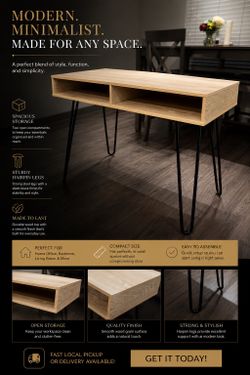 Modern wood Desk