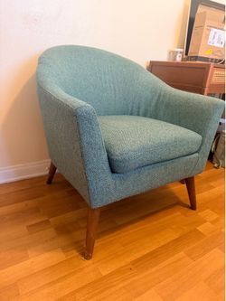 Mid-Century Modern Teal Chair