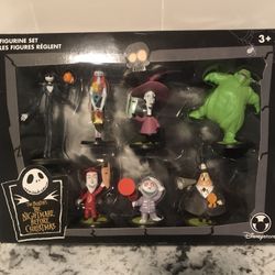 Disneys Tim Burtons Nightmare Before Christmas 7 Figurine Set 