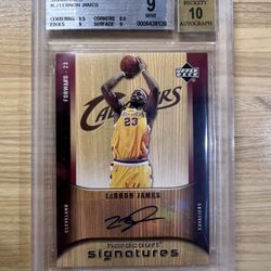 Graded 2005 Upper Deck Lebron James Auto Mint 10