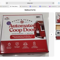 Harris Farms Automated Coop Door with Built-In Timer, New