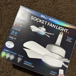 Bell Howell Socket Fan Light