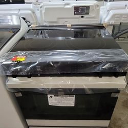 New Samsung 40" Wide Electric 220volt Glass Top Slide-in Stove Convectional With AIR FRY 