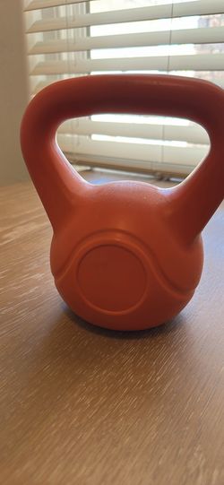 Orange Vinyl Kettlebell Maybe 5#