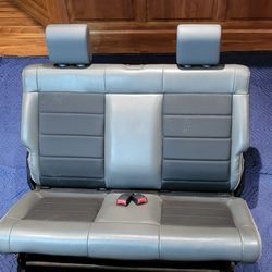 2007-2017 Jeep Wrangler JK Rear Bench Seat Gray Leather Two Door