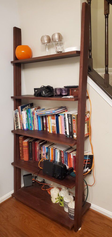 Custom made Leaning Ladder bookshelf