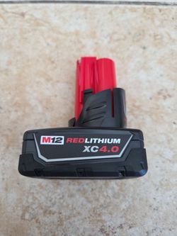 Milwaukee M12 RedLithium XC4.0 Battery (New)