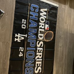 Dodgers World Series Flags