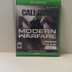 Xbox One Call Of Duty Modern Warfare