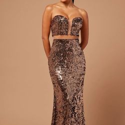 Sequin Maxi Dress ! Size Small ! Prom Dress 