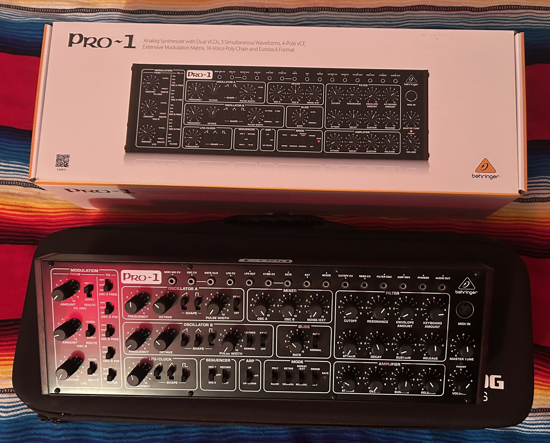 Behringer Pro-1 With Analog Case And Box