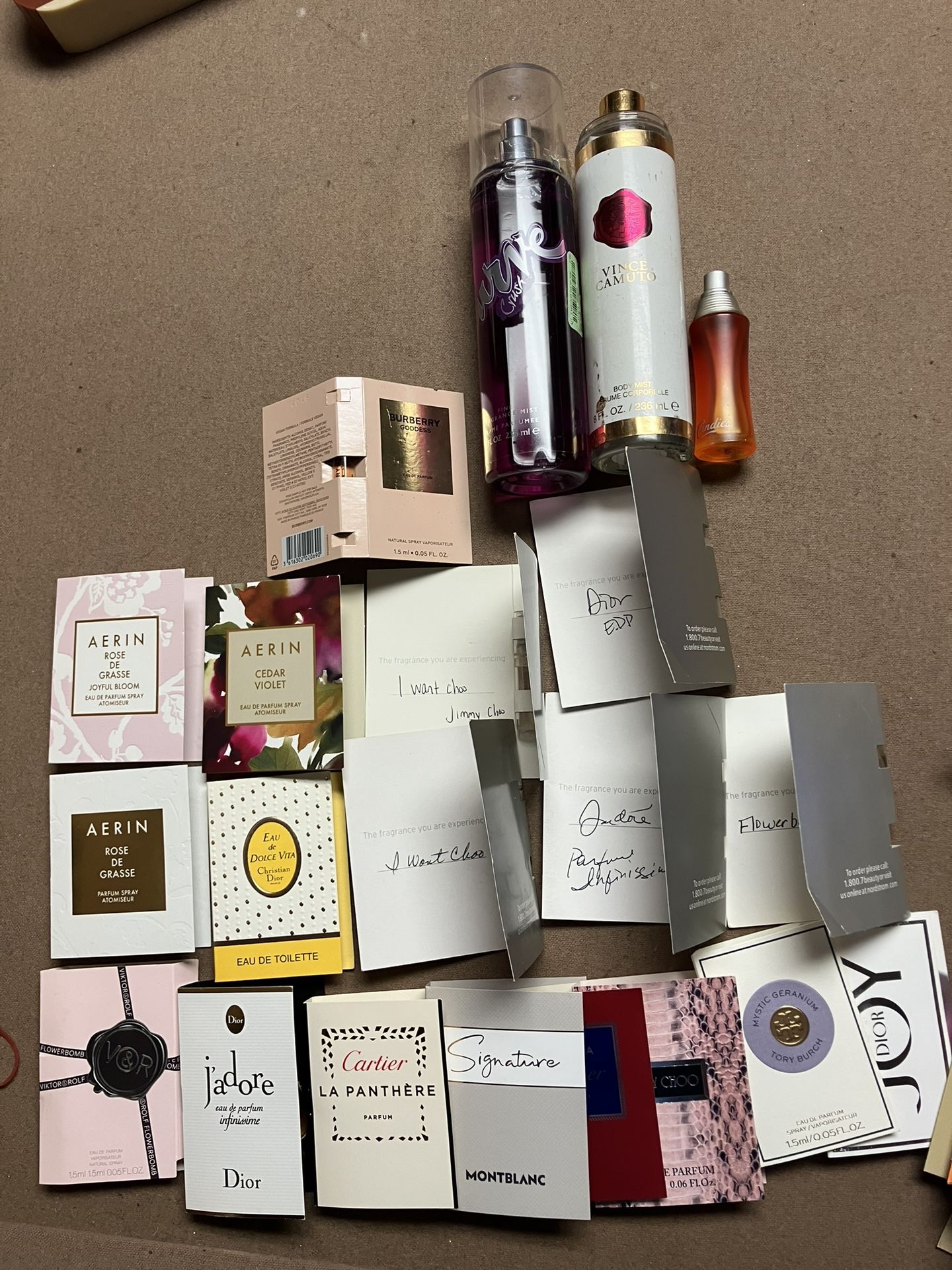 Perfume Samples, Sunglasses, Jewelry