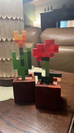Minecraft Pixel Plant Light Set of 2