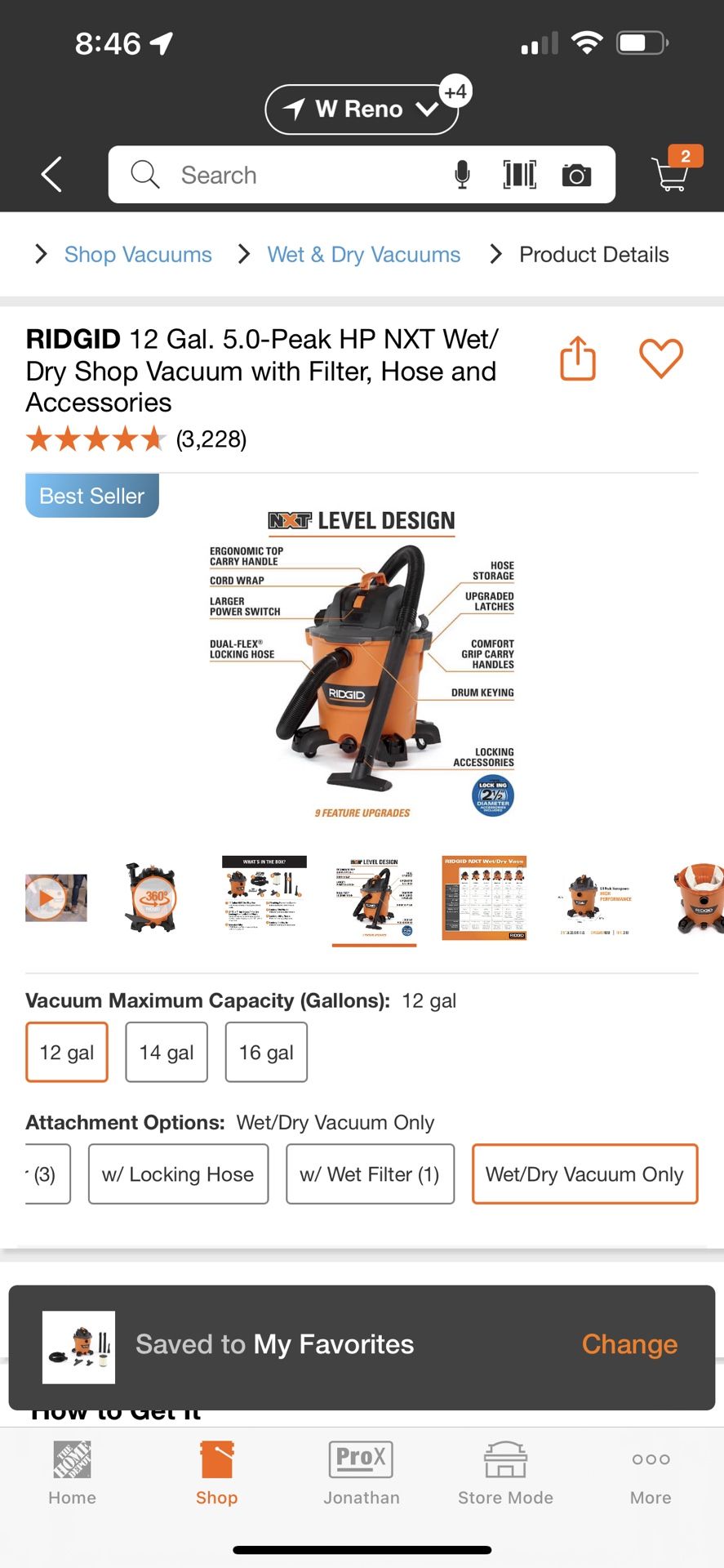 Shop Vacuum 12 Gallons