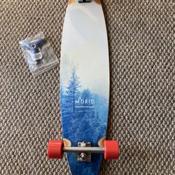 Madrid Longboard OG Classic Pin Tail 39” X 9” Made In USA With High end Components Built To Last A Lifetime