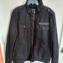 Levi Cotton Black Jacket