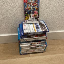 Playstation 4, Nintendo Swtich WiiU Games