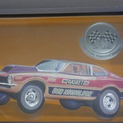  VTG 1970’S 427 S.O.H.C. MAVERICK DON NICHOLSON FORD DEALERS AUTOLITE PLAQUE 13".  