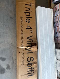 Ply Gem Triple 4in White Vented Soffit