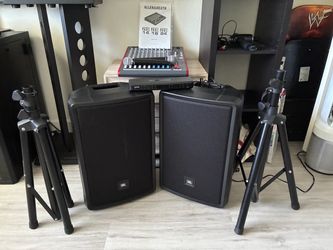PA System - 2 SM 58, 2 JBL, 1 Allen & Heath mixer