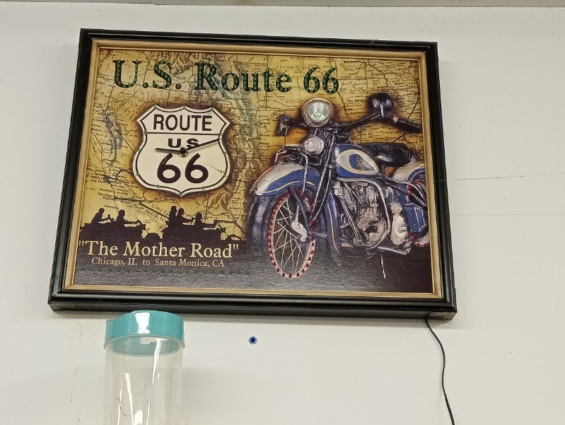 U.s Route 66 Light Up Sign