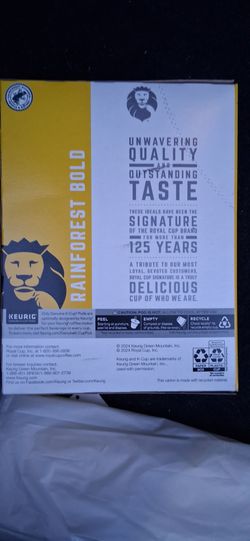 8 boxes of rainforest bold kuerig cups 24 k cups total of 8 boxes 196 cups of coffee