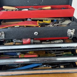 Craftsman Tool Box with Tools