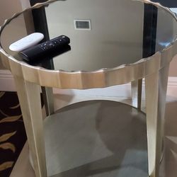 Beautiful Glass Top End Table