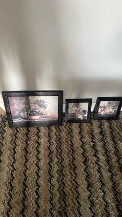 Set of 3 Framed Fruit Still Life Prints