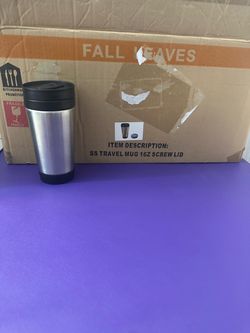 Stainless Steel Travel Mug 16oz Screw Lid
