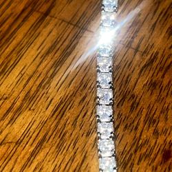 18 Inch, 2.0 mm Moissanite Tennis Necklace