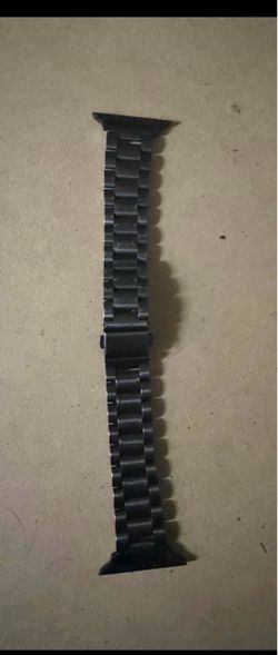 Black Stainless Steel Link Watch Band