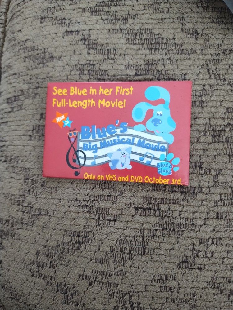 2000 Blue Big Musical Movie 3" 1/4" Pin