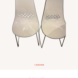 2-Art Deco/Retro Dining Chairs By Archirivolto  Both Chairs For $22..-