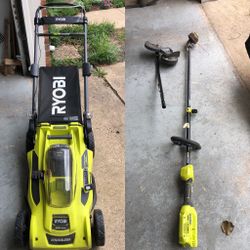 Lawn Mower Cordless  and Trimmer