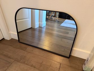 Mirror, aluminum black frame